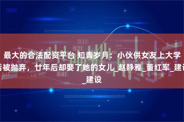 最大的合法配资平台 知青岁月：小伙供女友上大学后被抛弃，廿年后却娶了她的女儿_赵静雅_董红军_建设